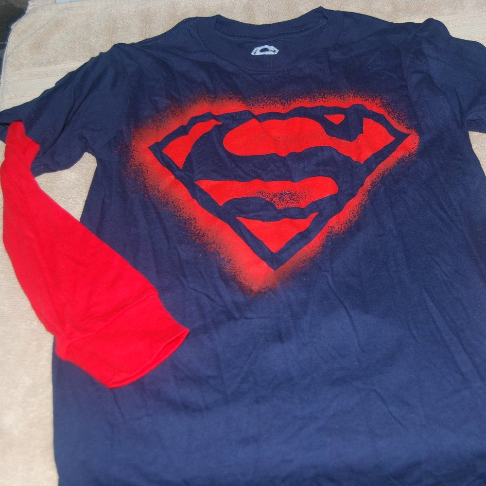 Kids Superman Shirt Size Large 10/12